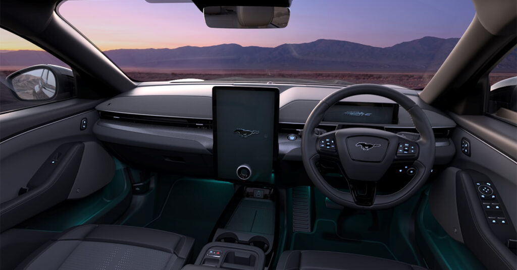 mustang mach e interior