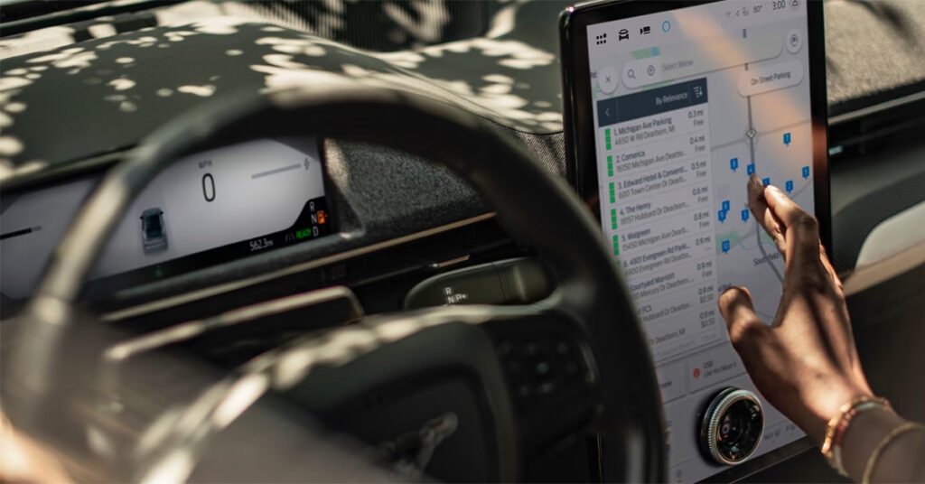 Mustang mach e digital screen