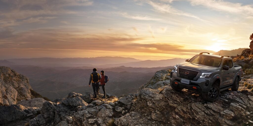 Nissan Navara pro4x on a mountain