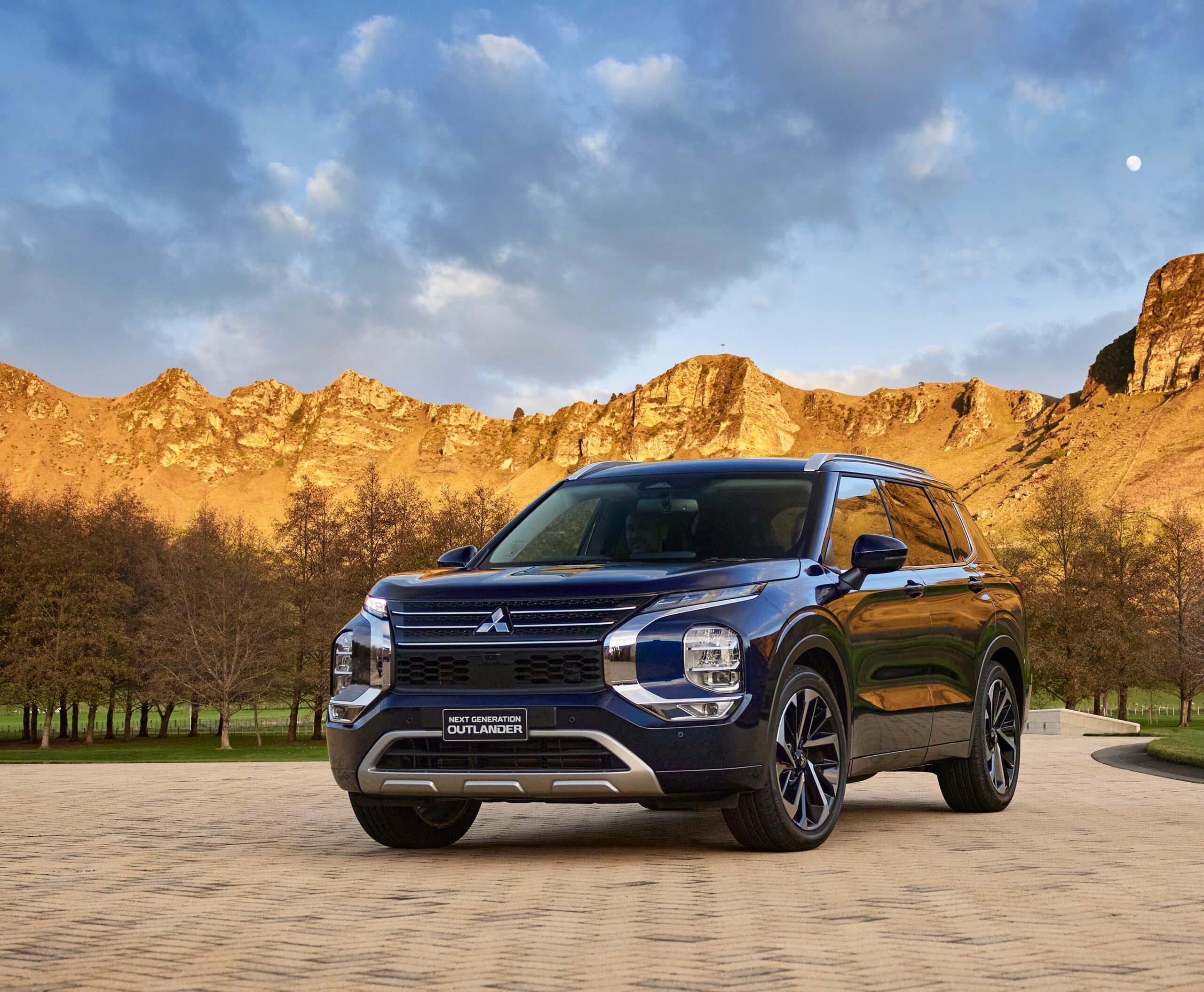 2023 Mitsubishi Outlander Next Generation model in dark blue