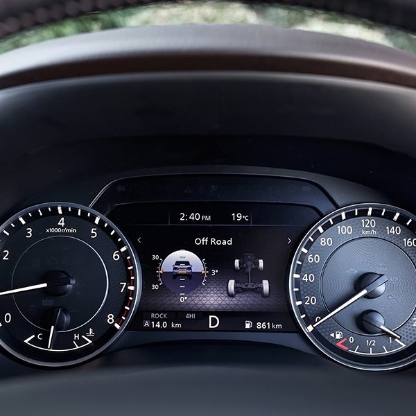 All-New Nissan Patrol drivers dash board screen